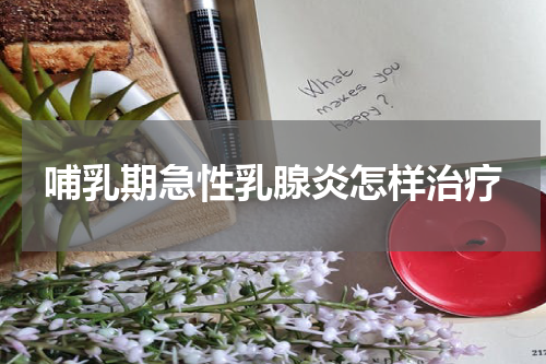 哺乳期急性乳腺炎怎样治疗