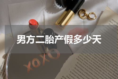 男方二胎产假多少天