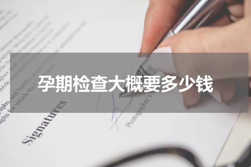 孕期检查大概要多少钱