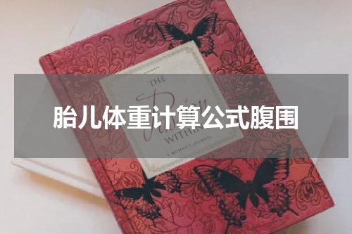 胎儿体重计算公式腹围