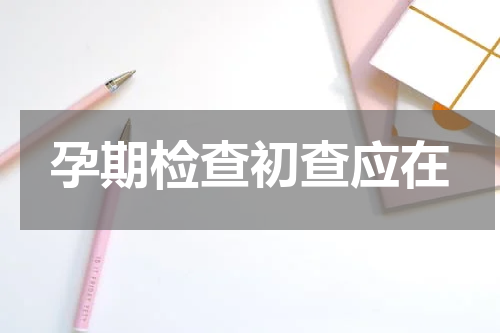 孕期检查初查应在