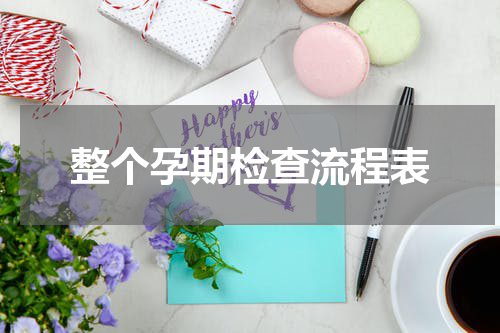 整个孕期检查流程表