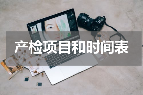 产检项目和时间表