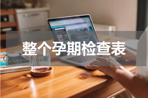 整个孕期检查表