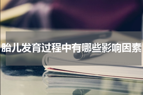 胎儿发育过程中有哪些影响因素