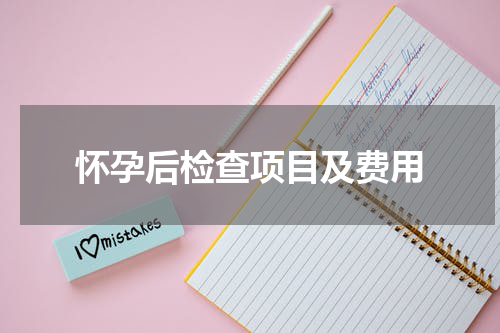 怀孕后检查项目及费用