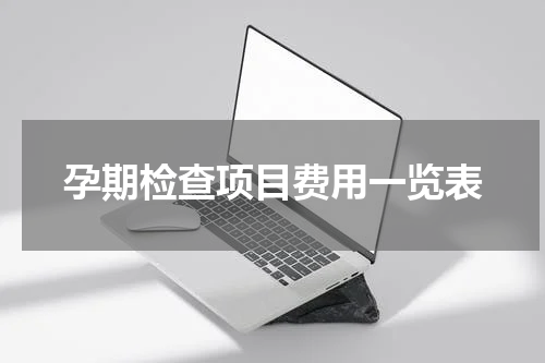 孕期检查项目费用一览表