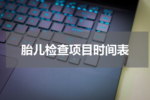 胎儿检查项目时间表