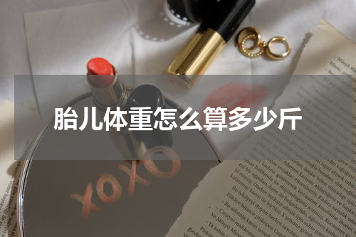胎儿体重怎么算多少斤