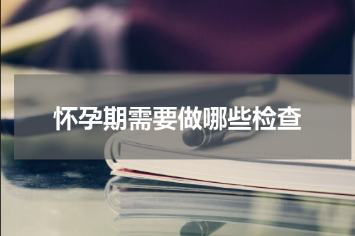 怀孕期需要做哪些检查