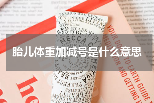 胎儿体重加减号是什么意思