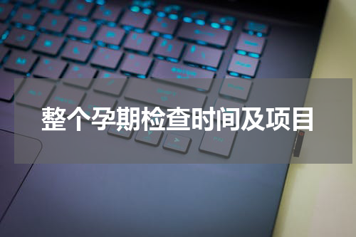 整个孕期检查时间及项目