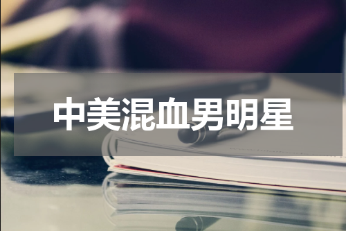 中美混血男明星