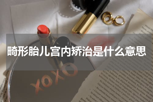 畸形胎儿宫内矫治是什么意思