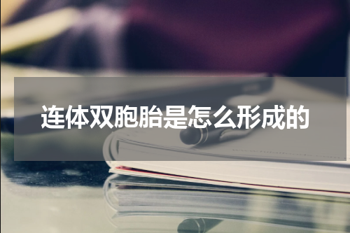 连体双胞胎是怎么形成的