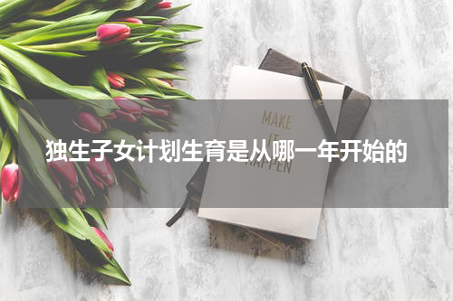 独生子女计划生育是从哪一年开始的