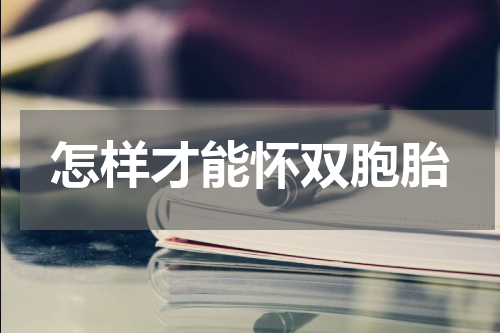 怎样才能怀双胞胎