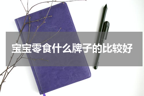 宝宝零食什么牌子的比较好