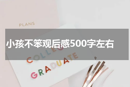 小孩不笨观后感500字左右