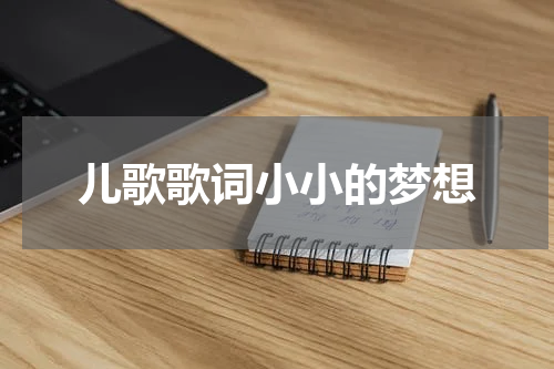 儿歌歌词小小的梦想