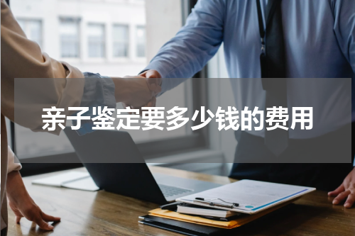 亲子鉴定要多少钱的费用