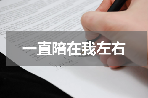 一直陪在我左右