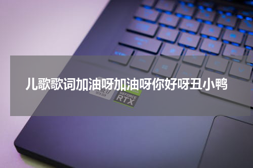 儿歌歌词加油呀加油呀你好呀丑小鸭