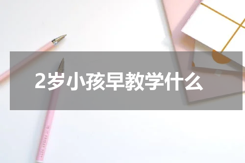 2岁小孩早教学什么