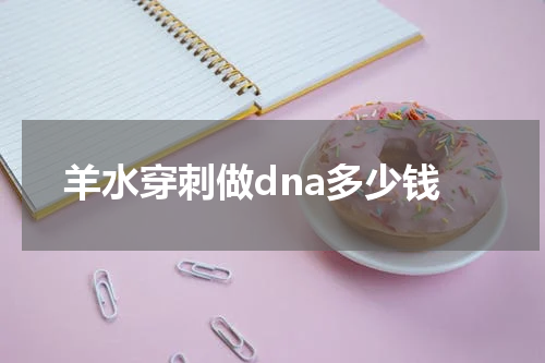 羊水穿刺做dna多少钱