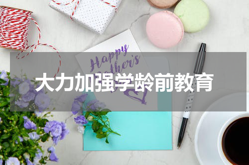 大力加强学龄前教育