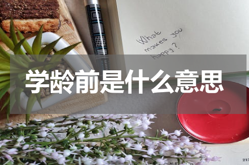 学龄前是什么意思