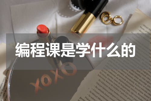 编程课是学什么的