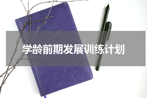 学龄前期发展训练计划