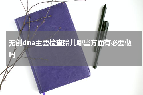 无创dna主要检查胎儿哪些方面有必要做吗