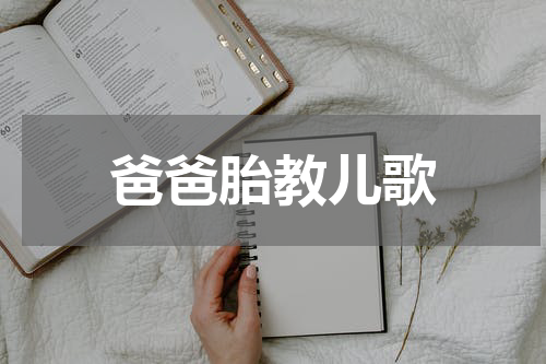 爸爸胎教儿歌
