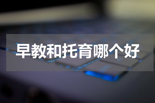 早教和托育哪个好