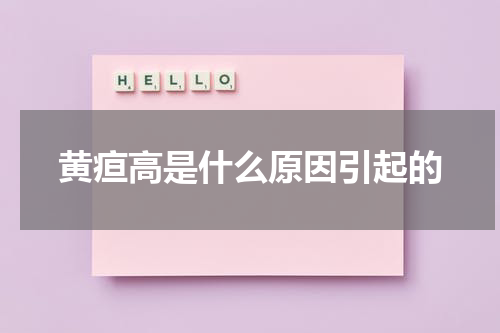 黄疸高是什么原因引起的