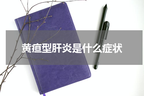 黄疸型肝炎是什么症状