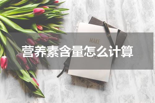 营养素含量怎么计算