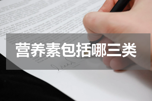 营养素包括哪三类