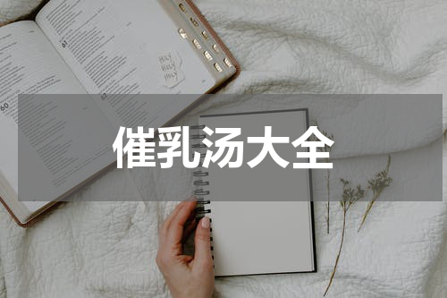 催乳汤大全