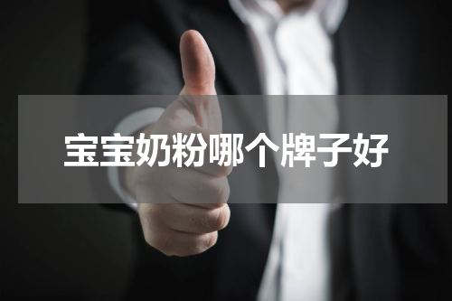 宝宝奶粉哪个牌子好