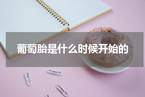 葡萄胎是什么时候开始的