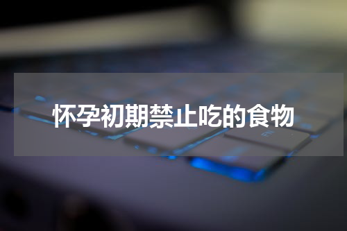 怀孕初期禁止吃的食物