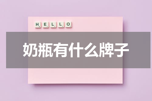 奶瓶有什么牌子