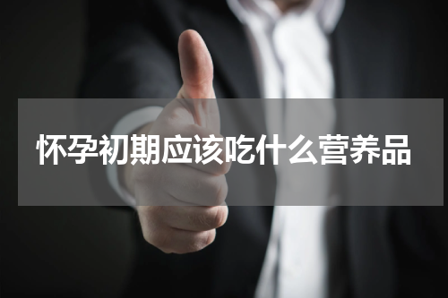 怀孕初期应该吃什么营养品