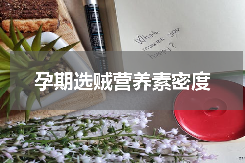 孕期选贼营养素密度