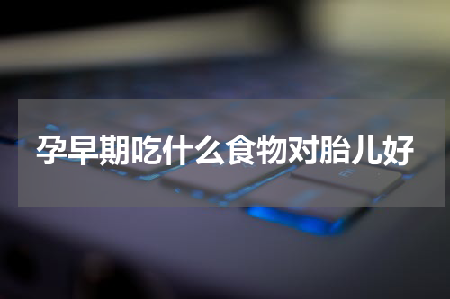 孕早期吃什么食物对胎儿好
