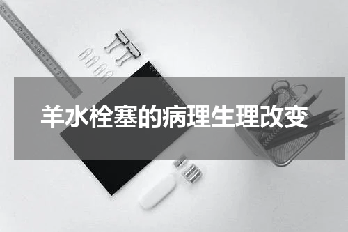 羊水栓塞的病理生理改变