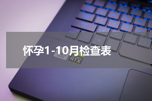怀孕1-10月检查表